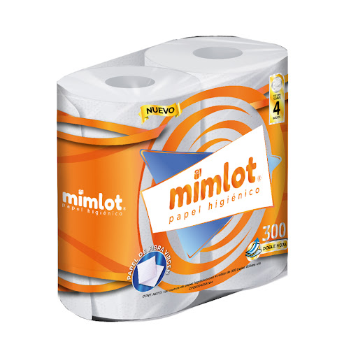 PAPEL HIGIENICO MIMLOT 300DOBLE HOJA X 4